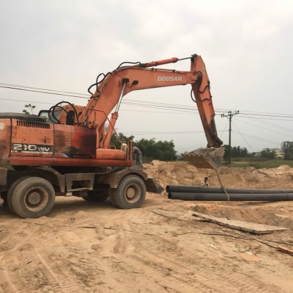 Thi công cấp thoát nước dự án